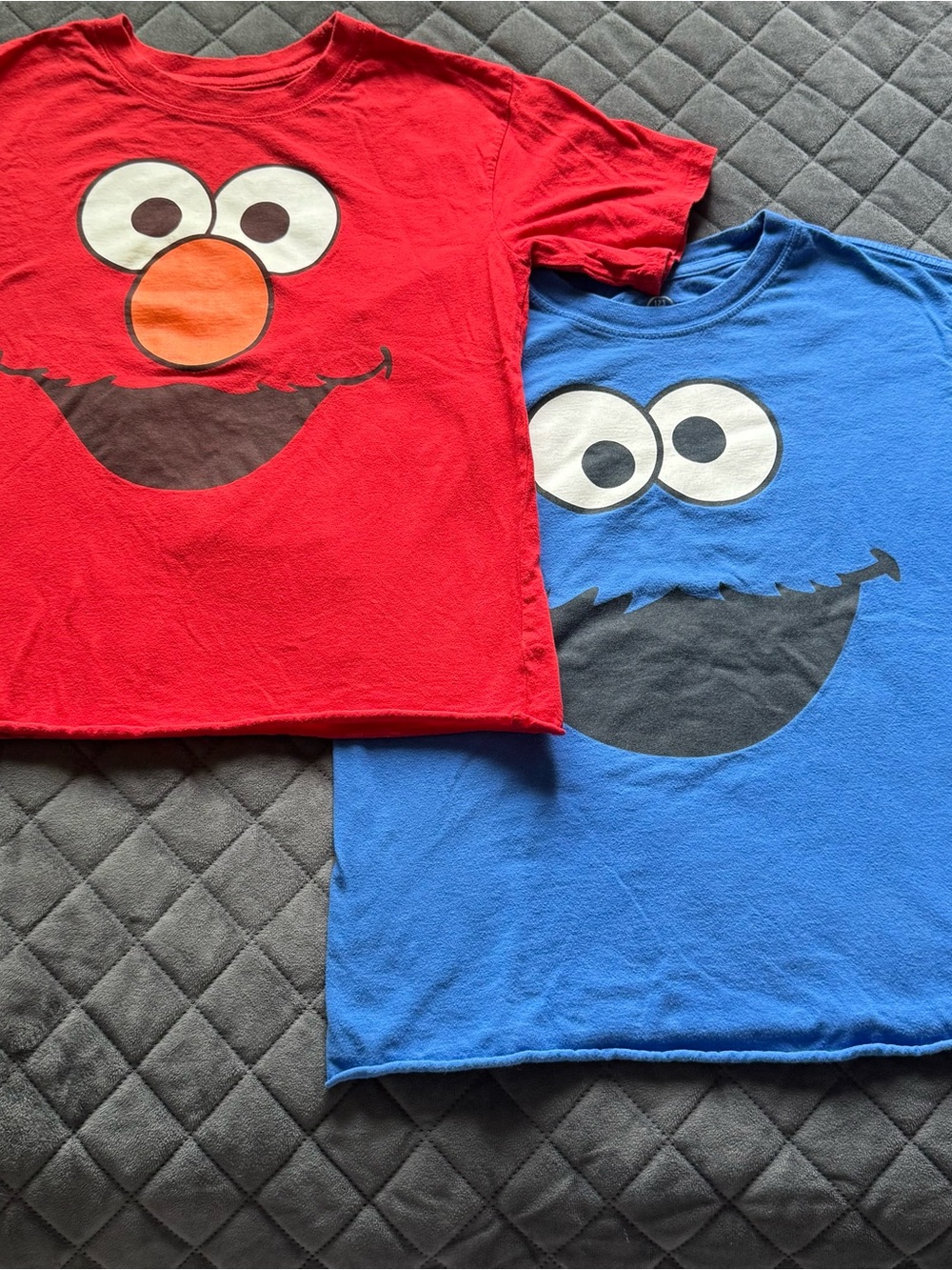MAD Engine Sesame Street Character Tees - Bright Blue & Red Accents Boys Small